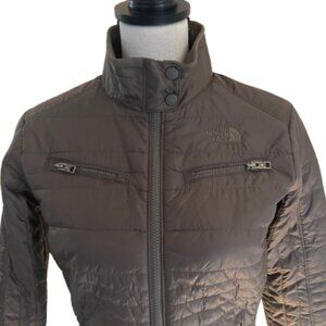 The North Face Taupe Brown Lightweight Quilted Puffer Coat, Ladies Size Small